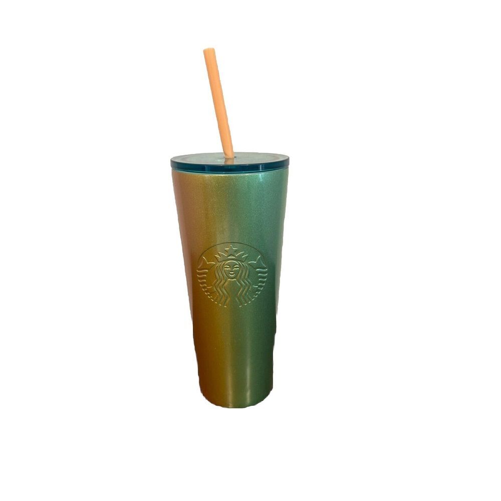 Starbucks 2020 Iridescent Green Cold Cup Tumbler 16 oz.‎